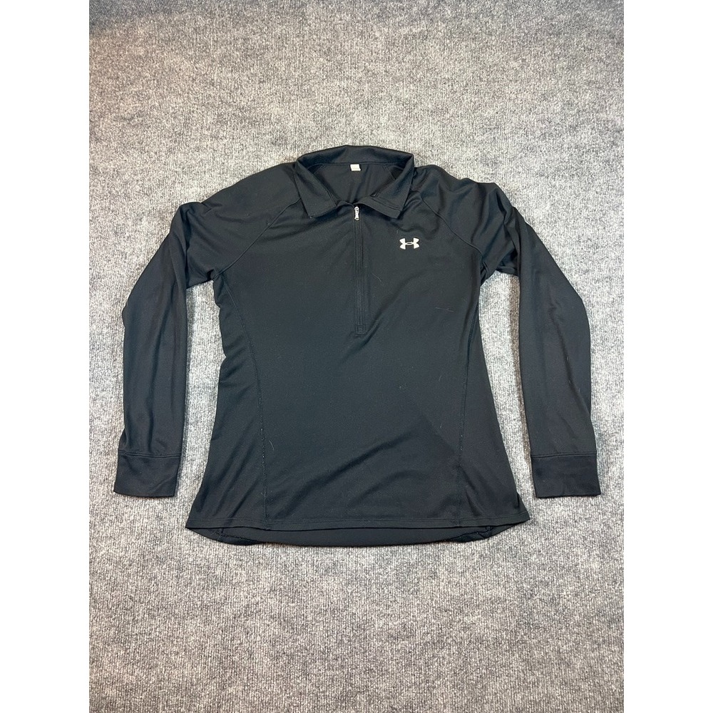 Under Armour Women's 1/2 Zip Running Top Long Sleeve Black